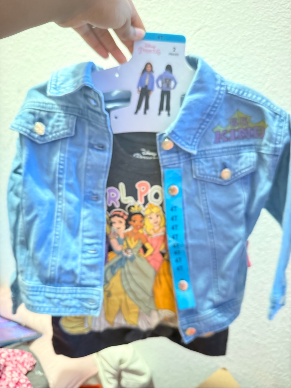 Disney Light Blue Denim Jacket with Princess Patch
